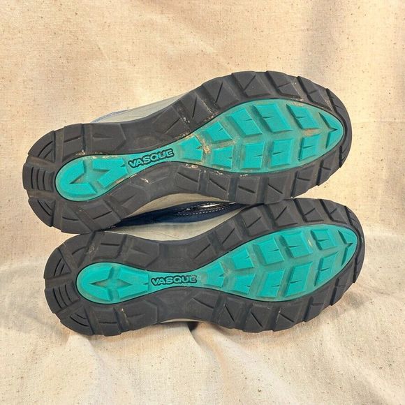 Vasque Breeze III UltraDry Waterproof Hiking Boot Blue Suede Size 4 Youth Scout - Picture 8 of 9